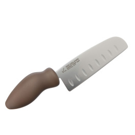 ビバライズ　抜群の切れ味が長持ち！　ギザ刃三徳包丁　アシストグリップ＜１６ｃｍ＞