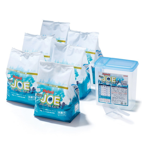 善玉バイオ洗剤 “ハイブリッド浄” 6袋セット ＜詰替用容器＆計量