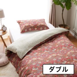 ＜ダブル＞モリスギャラリー いちご泥棒 コットン１００％サテン 掛けふとんカバー