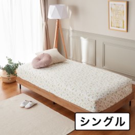 ＜シングル＞ウェッジウッド ワイルドストロベリー コットン１００％ クイックシーツ