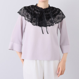ラ　ルイス バラモティーフ チュール付け襟 “アリス”