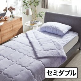 快眠博士 “ＺＥＰＰＩＮパイル 　Ｐｌｕｓ” 寝汗の吸水力が違う！ 爽やかコットンパイルの 日本製肌掛けふとん ＜セミダブル＞