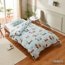 スヌーピー PEANUTS GANG コットン100% 掛けふとんカバー <シングル>&ピローケース