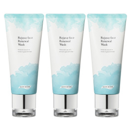 ビジュー ドゥ メール 濃密泡で汚れをオフ! 9種類の海洋性美容成分で ハリツヤ潤いなめらか肌へ リジュドフェイス Rウォッシュ 3本セット
