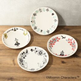 ムーミン ムーミンバレーシリーズ 日本製 パスタプレート４枚セット