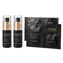 先端成分ＮＭＮ（ニコチン アミドモノヌクレオチド） 配合で潤いハリ肌へ！ リポソームＮ プラチナエサンス ２本特別セット
