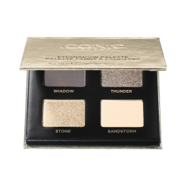 アイコニック　ロンドン パワフルな発色と輝きの スモーキーアイが作れる ４色をセットイン ディープ＆ストーミー アイシャドウパレット