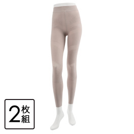 樫木裕実がたどり着いた カーヴィーメソッド ２４Ｈ健康くびれ筋 どんどん動けるスパッツ 同色同サイズ２枚組