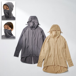 ２０２５年新作見参！ ＵＶカット加工 肌の露出を抑える 忍者パーカークール リュクス