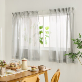 ＭＡＳＡ 光と風を取り入れながら 日射熱をカット♪ 冷房効率も助ける こだわりのレースカーテン ステンレース ＜１００×１３３ｃｍ＞