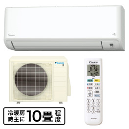 ダイキンルームエアコン ＧＸシリーズ さらら除湿＆ プレミアム冷房で快適空間 冷暖房時主に１０畳程度 ＜本体５年延長保証付＞