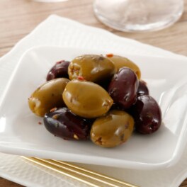 ギリシャ産２種のオリーブ ハーブマリネ 食べきりパック