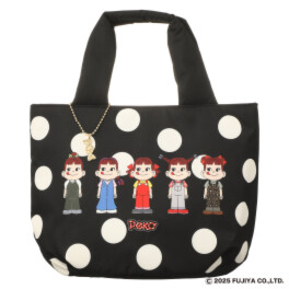 ペコちゃん ふっくらトートバッグ キャンディ型チャーム付き