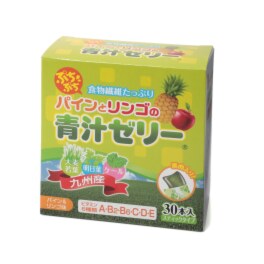 手軽においしく
ヘルシーチャージ！
ぷちぷちパインと
リンゴの青汁ゼリー
