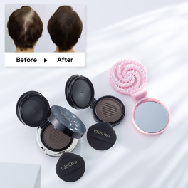 ララチュー メイク効果で薄毛と白髪を 簡単瞬時にカバー ヘアファンデーション プレミアムＥＸ ＜ダークブラウン＞ ２個分スペシャルセット