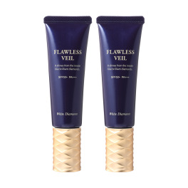 ホワイトディアマンテ 先端美容成分配合で メイクしながらスキンケア 美容液発想の化粧下地 フローレスヴェール ２本セット
