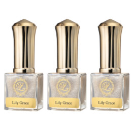 リリーグレイス 除光液不要で簡単オフ！ 上品なツヤときらめき ウォーターネイル クリアラメコート ３本セット