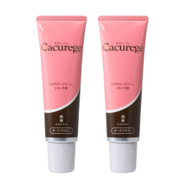 黒華 ハリ・コシを与える ふのり由来紅藻エキス配合 髪の内側と外側から 白髪を染める カクレージュ ヘアカラークリーム ２本スペシャルセット