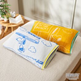 スヌーピー PEANUTS Surf のびのびタオル ピローケース 2色セット