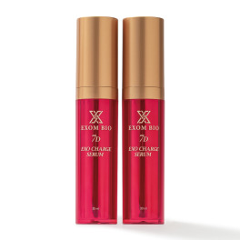 エクソムバイオ ７種のエクソソームを配合 乾燥によるくすみを防ぎ ハリツヤキメ肌へ導く ７Ｄエクソ チャージセラム デビュー２本セット