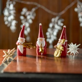 可愛くて小さな置物！ ３種類のポリサンタ スタンドセット