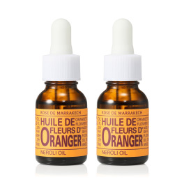 ローズ・ド・マラケシュ 植物由来成分のみ！ 美容成分１００％ すーっとなじんで潤う肌へ 新ネロリオイル デビュー２本セット