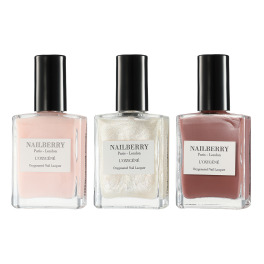 ネイルベリー 一度塗りでも鮮やか！ 色褪せや変色から保護 ネイルポリッシュ ナチュラルカラーセレクト ３色セット