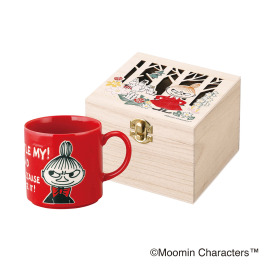 ムーミン リトルミイ柄 日本製マグカップ ＜木箱入り＞