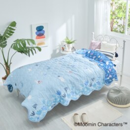 ムーミン ひんやり リバーシブル マルチキルトカバー ＜１９０×２４０ｃｍ＞