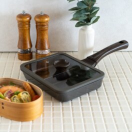 ラピック ＩＨ対応仕切りパン 専用ガラス蓋付